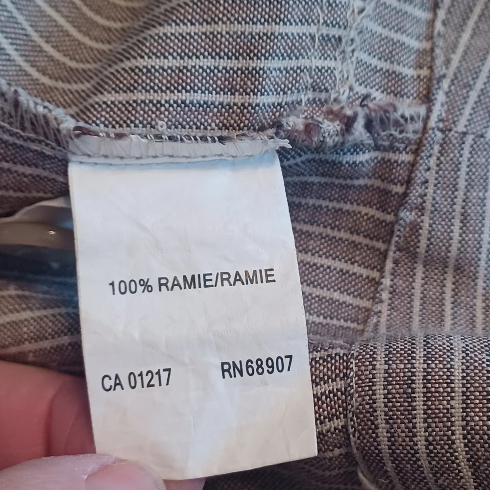 VINTAGE LE CHATEAU PINSTRIPED TROUSERS SIZE L - Picture 7 of 10